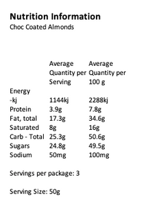 Choc Coated Almonds